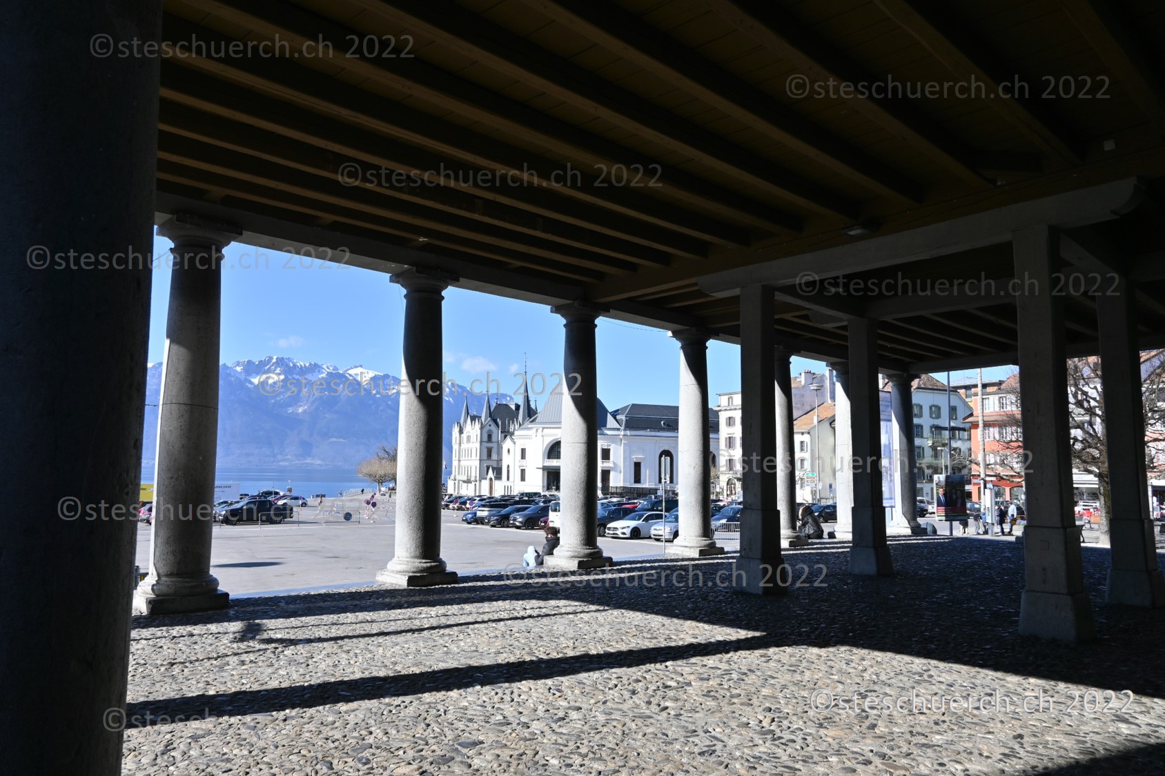 Blick aus der Altstadt über den Marktplatz.