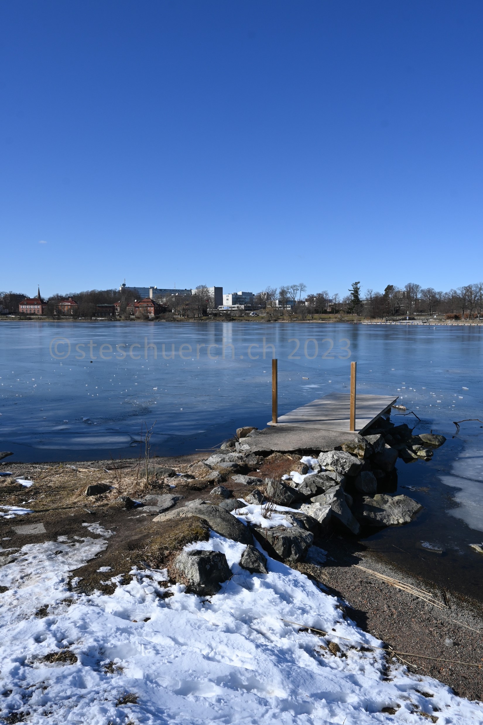 Auf dem Weg entlang des Djurgårdsbrunnsviken